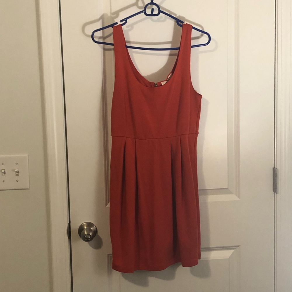 Orange mini dress - medium